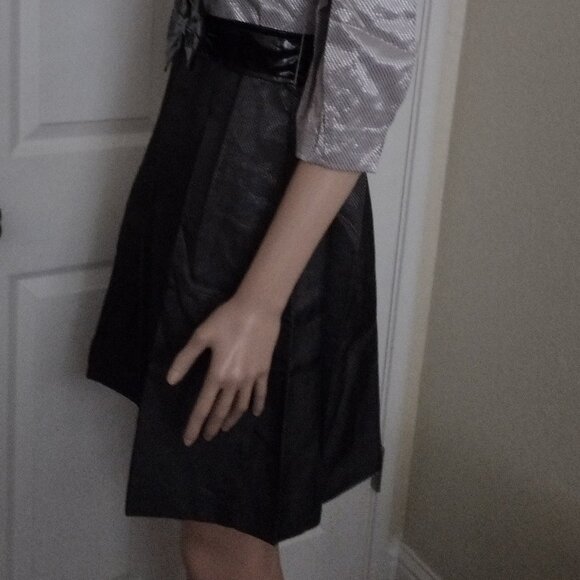 Rachael G. Black and Gray Dress, Size L - Picture 13 of 13